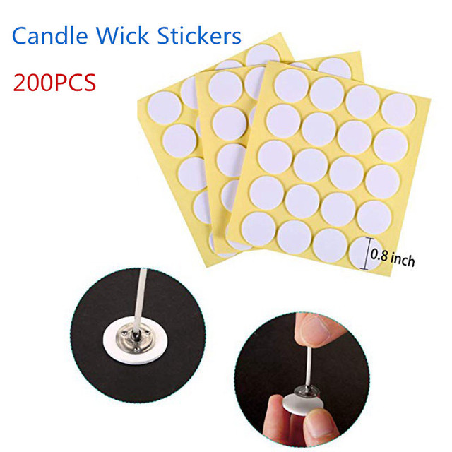 200pcs Super Strong Candle Wicks Glue Stickers For Holding Your